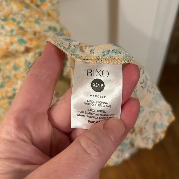 Rixo Marcele Floral leopard contrast dress size XS - Picture 6 of 9